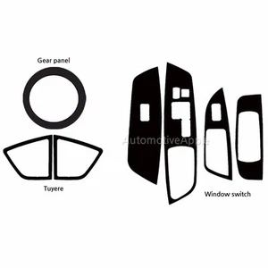 Decal Sticker Carbon Fabric Window Switch For Hyundai Veloster - Picture 1 of 4