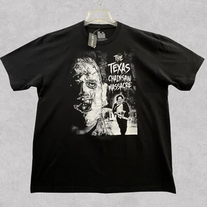 Texas Chainsaw Massacre T Shirt Mens XL Black Hot Topic Leatherface 2 Sided New - Picture 1 of 9