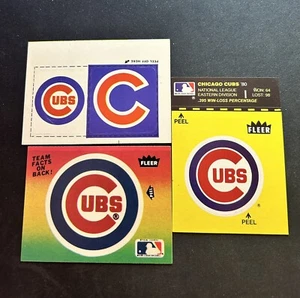 Vintage 1980's New York Mets Fleer Team Baseball Sticker Lot of 3 🔥⚾️🔥 - Picture 1 of 2