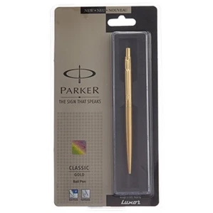 NEW PARKER CLASSIC GOLD GT GOLD TRIM ORIGINAL BALL PEN - FREE WORLDWIDE SHIPPING - Picture 1 of 1
