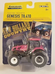 Ertl - New Holland Genesis T8.410 Pink Tractor - 1/64 Die Cast New in Box - Picture 1 of 2