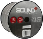 18 Gauge 1000&#39; Roll Speaker Wire 18 Ga Cable Clear Home/Car 1000 Ft. Spool
