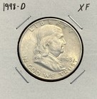 1948-D Franklin Half Dollar - Xf - Extremely Fine - 90% Silver