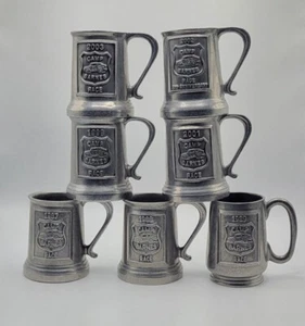 Set of 5 Vintage Stamped Pewter RWP Wilton Armetale USA camp barnes RACING award - Picture 1 of 17