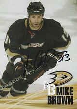 Mike Brown Autographed Signed 5x7 Photo - NHL Ducks Oilers Sharks Canadiens COA