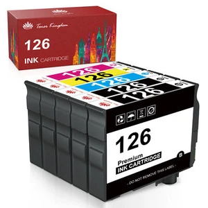 Cartucho de tinta para impresora color negro T126120 126 HY para Epson WorkForce 630 520 545 - Imagen 1 de 15