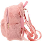 1Pc Lovely Plush Bear Ear Backpack Girl Two-Shoulder Storage Bag Fluffy Backpack