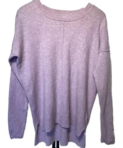 Tahari Pure Luxe 100% cashmere sweater Womens Sz Med lavender purple Soft READ - Picture 1 of 16