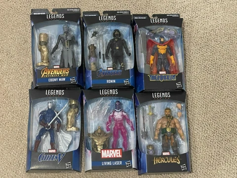 NEW Marvel Legends Avengers Endgame BAF Armored Thanos Set 6 Figures RARE Cover