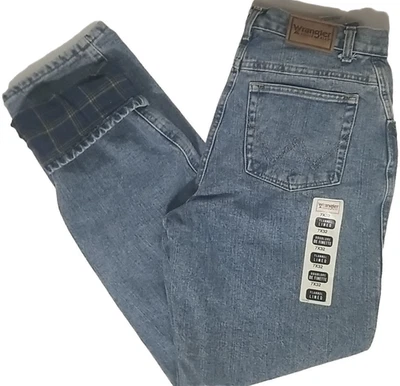 NWT  Wrangler 250BLFL Flannel Lined Women's 7x32 Cotton Denim Pants - Image 1 of 4