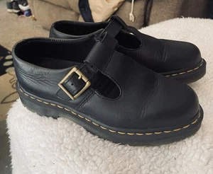 Mary Jane con hebilla Y2K Doc Marten talla EE. UU. 8 Reino Unido 6 Big Stitch Softwair Slip Resis - Imagen 1 de 21