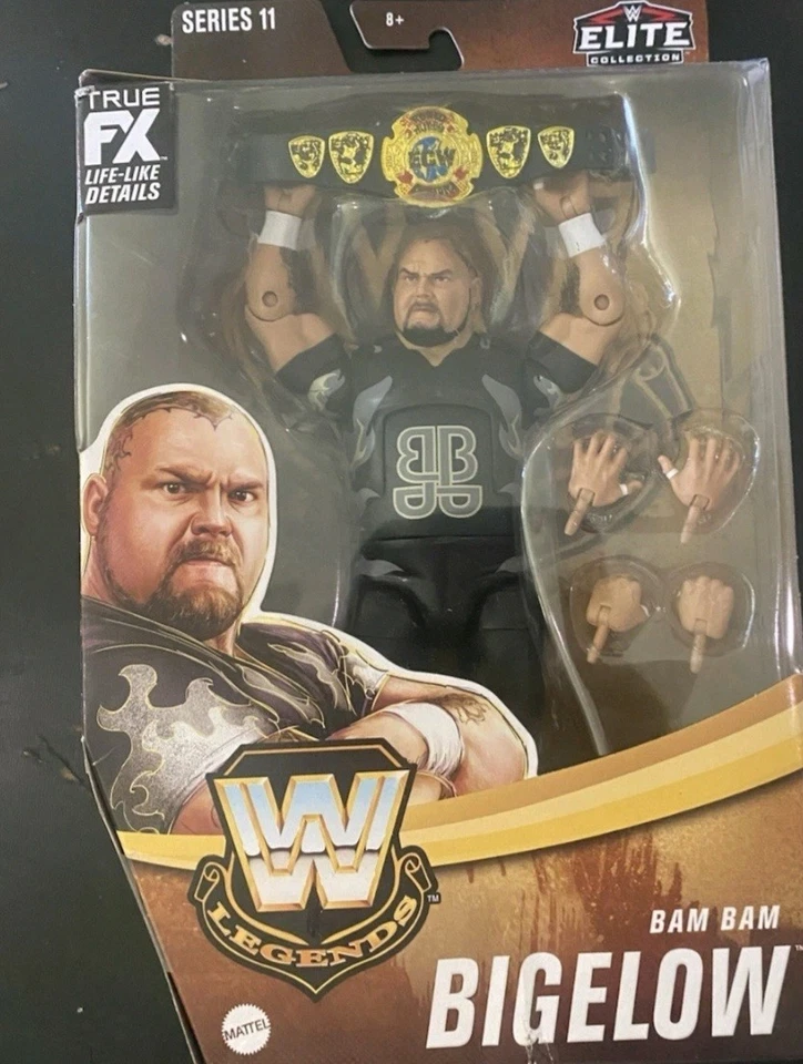 Boneco WWE Elite Collection BAM BAM BIGELOW Legends Series 11 Mattel WWF ECW WCW - Imagem 1 de 1
