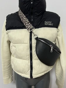 Pull&Bear Steppweste Beige Schwarz Gr. S - Bild 1 von 18