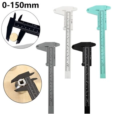 Misurazione gioielli Vernier pinza righello misuratore scuola negozio plastica - Image 1 of 4