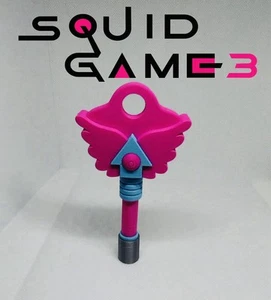 Decorative Squid Game 3 hide and seek key square circle triangle Nextflix - Picture 1 of 4