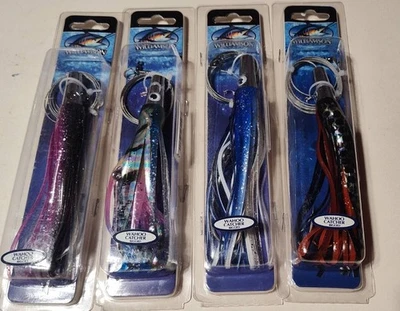 Williamson Lures 4pc lot WAHOO Catcher High Speed Jigs Rigged Bonita Halloween - Image 1 of 2