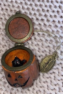 Katherine's Collection Halloween Kürbis Jack O Laterne mit Katze innen - Bild 1 von 8