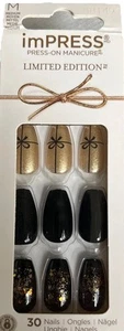 Impress Press On Nails Limited Edition “Naughty Or  Nice” - Picture 1 of 5