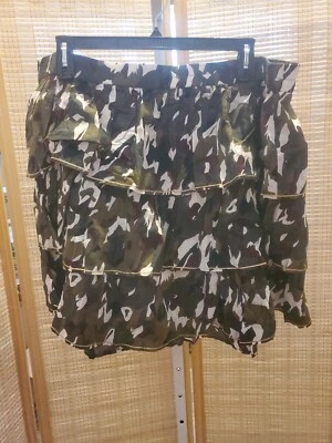 Falda Lane Bryant Mujer Talla Grande 22 24 Multicolor Cintura Elástica Pull On  Foto 1 de 4