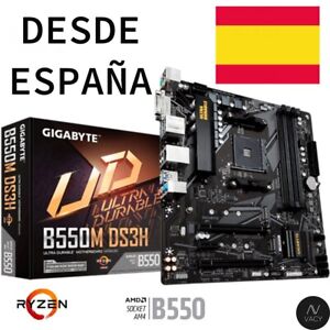 GIGABYTE B550M DS3H Socket AM4 AMD RYZEN, Placa Base NUEVA DESDE ESPAÑA