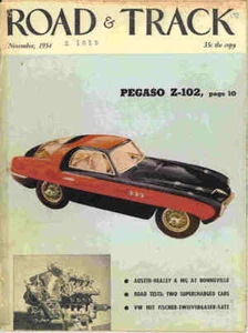 Road & Track 1954 November pegs bonneville mg hillman minx mg tf ken miles race - Imagen 1 de 1