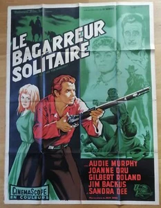 BAGARREUR SOLITAIRE audie murphy joanne dru cinema originale 160x120 western - Afbeelding 1 van 1