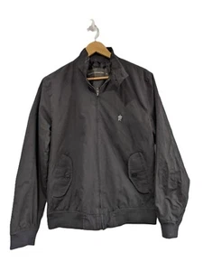 French Connection Herren schwarz Kragen Reißverschluss Jacke Medium für alle Jahreszeiten - Bild 1 von 4