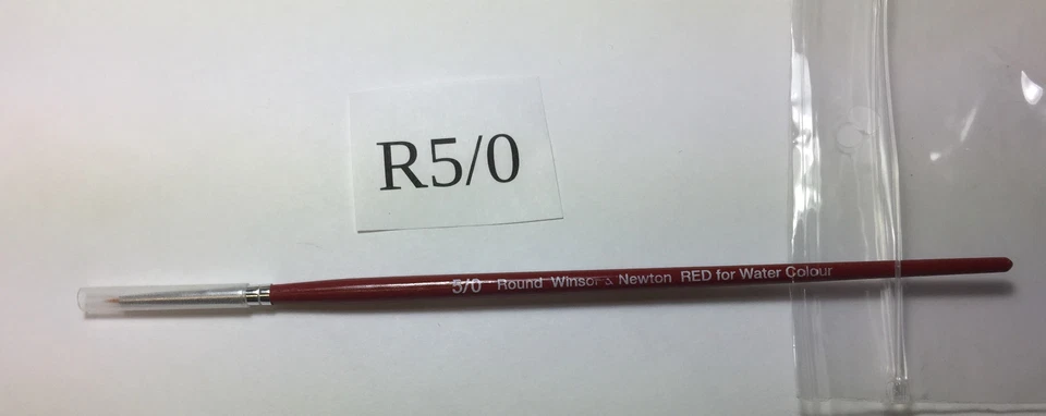 Winsor & Newton Red Handle Watercolor Brush Round #5/0