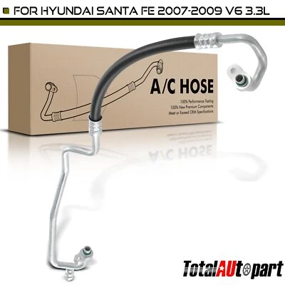 Conjunto de manguera de línea de descarga de aire acondicionado para Hyundai Santa Fe 2007 2008 2009 V6 3,3 L Foto 1 de 4