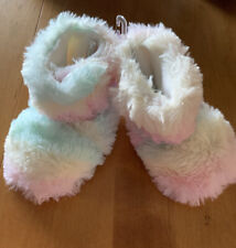 Carter's Slipper Boots Multi Color Faux Fur Size Xtra Small (3-4) NWT (R)