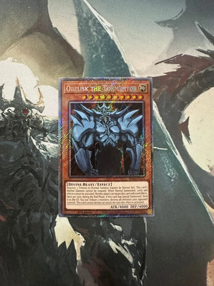 Yugioh Obelisk the Tormentor Platinum Secret Rare RA04 - Image 1 of 1