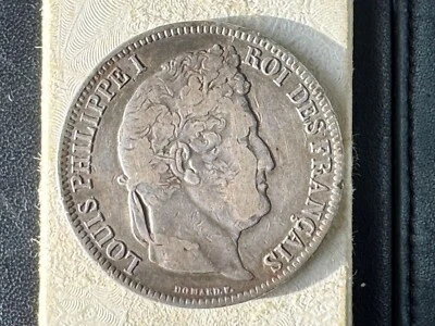 Moneda Francia 1831 Plata Cinco 5 Francos Excelente Estado Luis Felipe I Foto 1 de 4