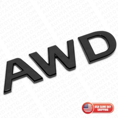 Placa de identificación emblema puerta levadiza trasera negro brillante para Infiniti AWD Foto 1 de 4