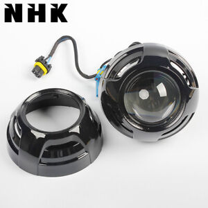 2Pcs NHK 3.0'' Black Shrouds Fit Bi LED Projector Lens Xenon Headlight Retrofit