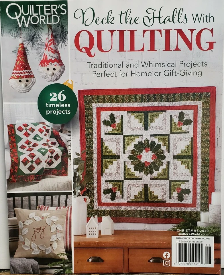 Quilters World Deck The Halls With Quilting Christmas 2020 FREE SHIPPING CB - Image 1 of 1