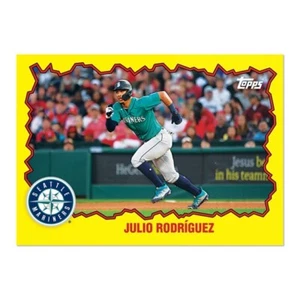 2023 Topps TBT 37 “1990 RoboCop” #110 ⚾️ Julio Rodriguez ⚾️ Seattle Mariners - Picture 1 of 2