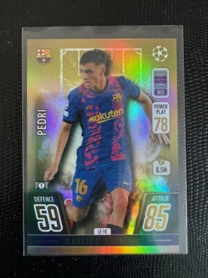 2021-22 Topps Match Attax Pedri Limited Edition Gold #LE10 FC Barcelona UEFA - Image 1 of 2