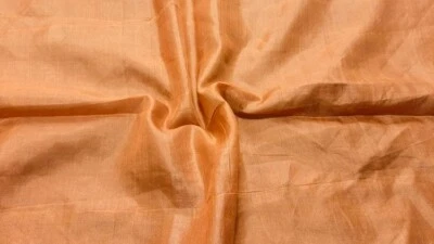 Sari de seda pura Tussar 100 % seda vintage tela india reciclada TSS2582 Foto 1 de 4