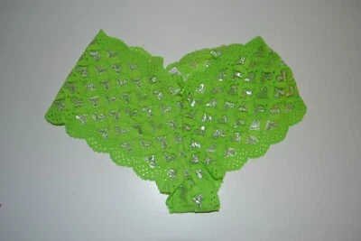 Joe Boxer, Small, Green Lace, Silver Heart, Cheeky, Underwear - Image 1 of 4