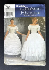 Simplicity 9764 Misses Crinoline/Hoopskirt & Petticoat 2001 Pattern 6-12 Uncut - Bild 1 von 2