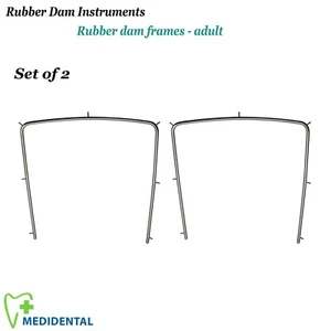 ENDODONTISCHE zahnärztliche Instrumente Gummidammrahmen Erwachsene 15 cm Labor - 2er-Set - Bild 1 von 3