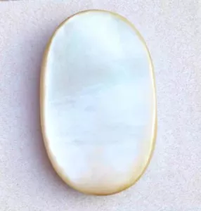 38,00 Cts PIETRA PREZIOSA MADREPERLA NATURALE CABOCHON PIETRA PREZIOSA OVALE - Foto 1 di 2