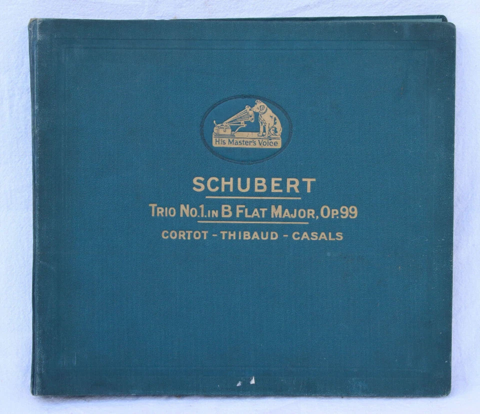 CORTOT & CASALS & THIBAUD Schubert: Trio Nr. 1 in B Flat Major 99  4x 78rpm A398 - Bild 1 von 4