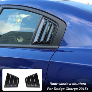Body Side Window Cowl Louvers Air Vent Scoop Shade Cover Black for Dodge Charger - Picture 1 of 9