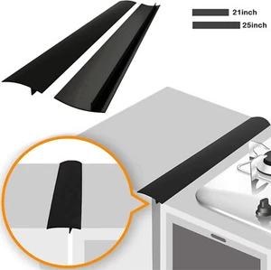21/25"Kitchen Silicone Counter Stove Gap Cover Oven Guard Spill Seal Slit Filler - Picture 1 of 20