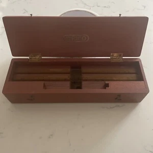 VINTAGE WRICO Lettering Guides for Scriber Dietzgen Co With Wooden Case - Picture 1 of 8