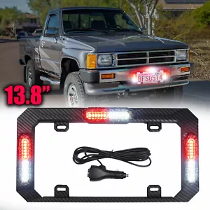 13.8" 24W LED Warning Traffic Adviser Strobe Emergency License Plate light RED - Picture 1 of 9