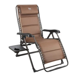 Zero Gravity Chairs, Folding Recliner Chair Padded with Cup Holder and Headre... - Picture 1 of 9