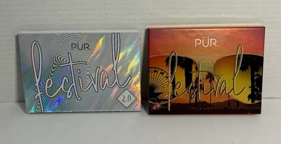 PUR FESTIVAL Eyeshadow Palettes 12-Piece Pressed Pigment New w/o box Lot of 2 - Image 1 of 4