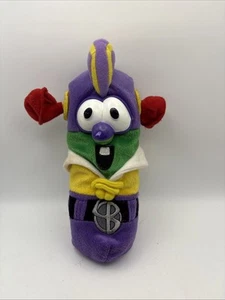 VINTAGE Veggie Tales plush Larry Boy Cucumber Superhero Gibson Beanbag Bottom 9” - Picture 1 of 15